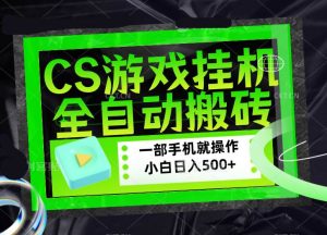 （17876期）CSGO游戏挂机捡漏搬砖，超稳定的项目，带领1000+小白实现日入500+，数据可视频验证-泰戈创艺资源库