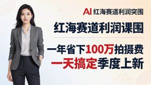 （17884期）服装老板AI模特图课：一年省下100万拍摄费，一天搞定季度上新，红海赛道利润突围-泰戈创艺资源库
