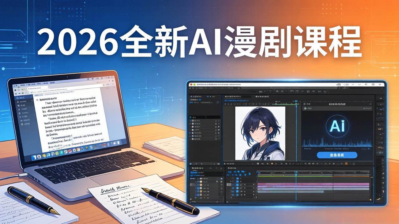 （17893期）2026全新AI漫剧课程：覆盖创作全链路，教你写作分镜剪辑配音一站式打造漫剧作品-泰戈创艺资源库