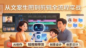 （17916期）原创 AI 剧情短视频带货：AI+家庭剧情+带货广告，从文案生图到剪辑全流程实战-泰戈创艺资源库