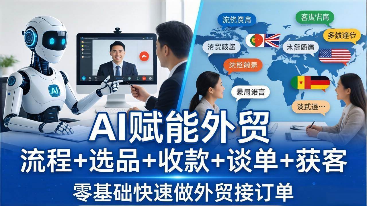 （17930期）外贸+AI实战课：流程+选品+收款+谈单+获客，零基础快速做外贸接订单-泰戈创艺资源库