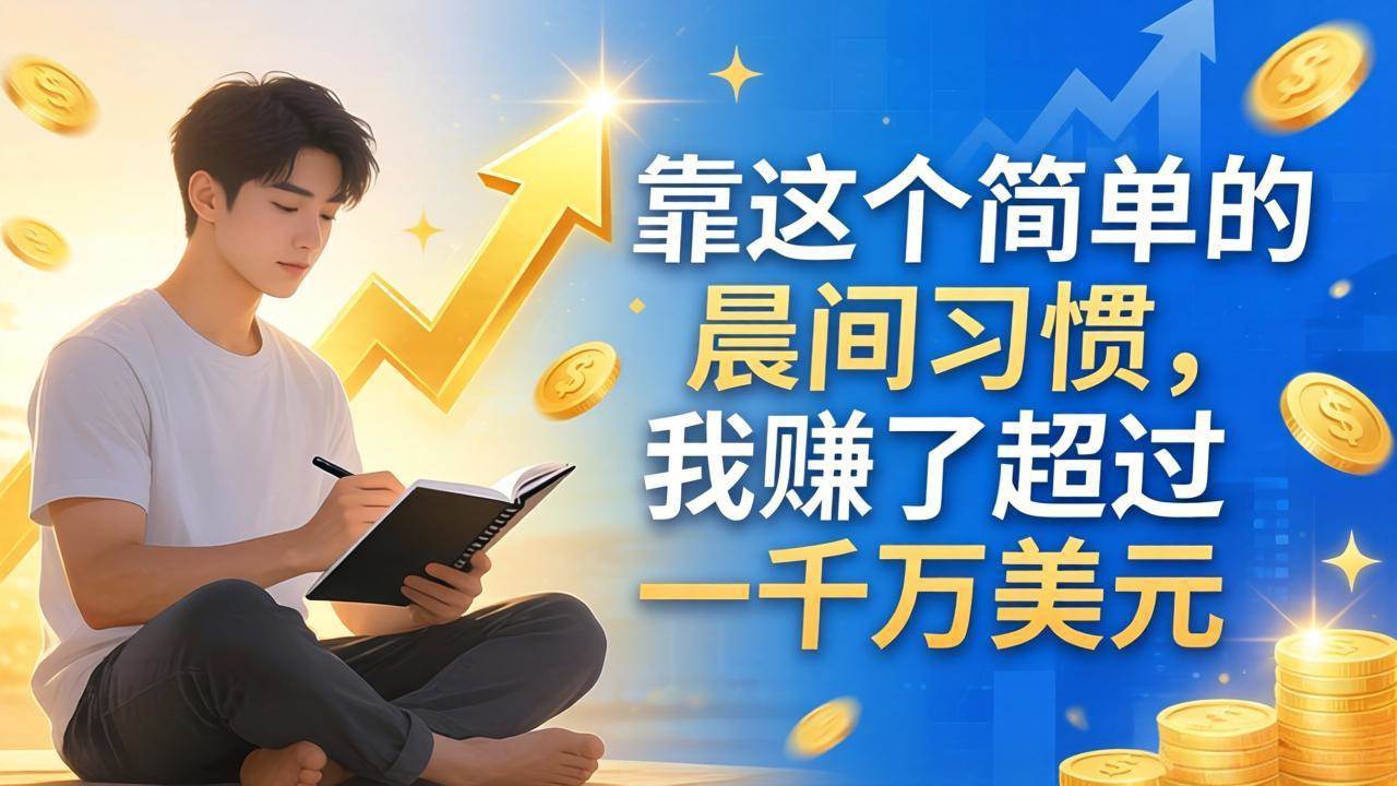 （17937期）付费文章：靠这个简单的晨间习惯，我赚了超过一千万美元-泰戈创艺资源库