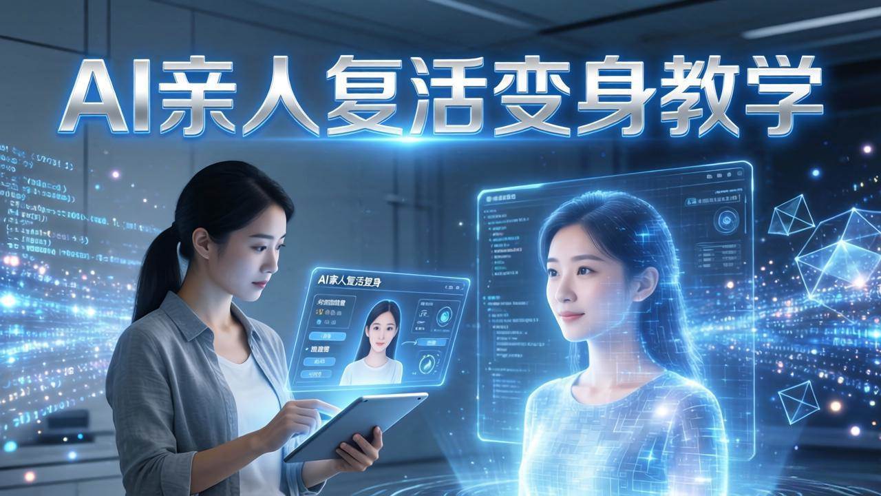 （17940期）AI亲人复活变身教学，最近超级火爆的项目，涨粉超级快，私域引流代做服务，收徒等-泰戈创艺资源库