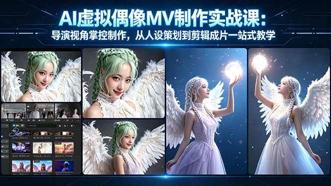 （17962期）AI虚拟偶像MV制作实战教学：导演视角掌控制作，从人设策划到剪辑成片一站式教学-泰戈创艺资源库