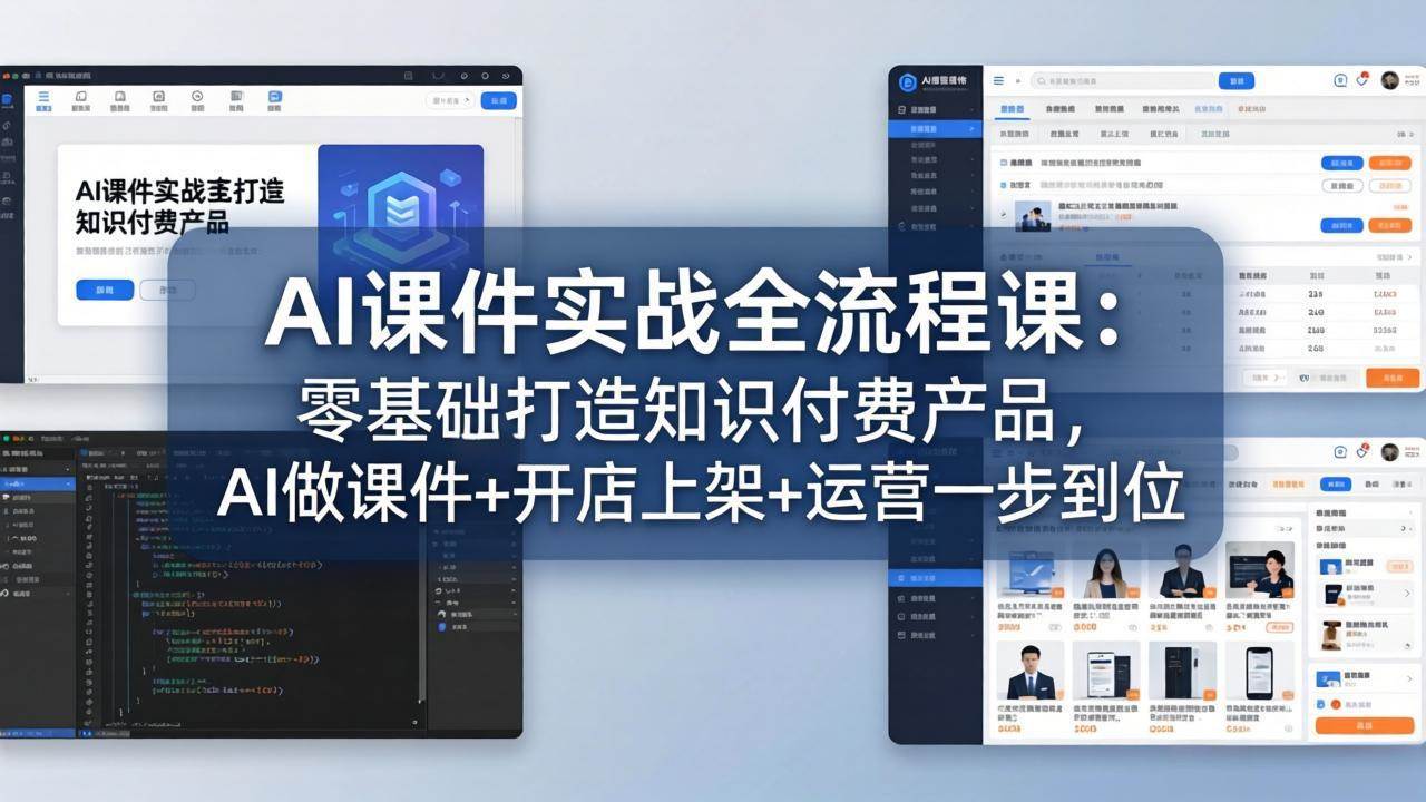 （17971期）AI课件实战全流程课：零基础打造知识付费产品，AI做课件+开店上架+运营一步到位-泰戈创艺资源库