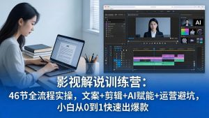 （18053期）影视解说特训营：46节全流程实操，文案+剪辑+AI赋能+运营避坑，小白从0到1快速出爆款-泰戈创艺资源库