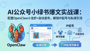 (18132期)AI公众号小绿书变现实战课:小绿书爆文写作+OpenClaw自动发布,解锁IP起号与私域引流-泰戈创艺资源库