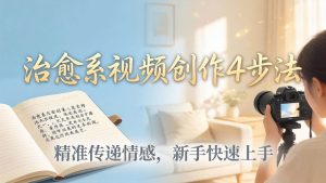 （18165期）治愈系视频创作4步法：从文案打磨到画面呈现，精准传递情感，新手快速上手出优质内容-泰戈创艺资源库