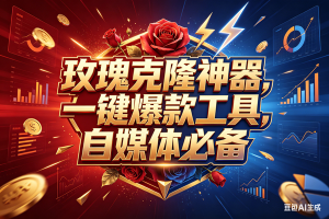 （18190期）玫瑰克隆，一键爆款工具，ai智能体，自媒体神器，50多个功能的教程-泰戈创艺资源库
