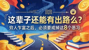 (18214期)关于人生两篇付费文章【这辈子还能有出路么?】【穷人乍富之后,必须要戒掉这8个恶习】-泰戈创艺资源库