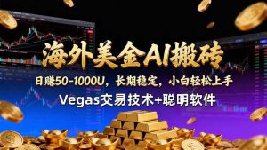（18276期）海外美金AI搬砖技术Vegas交易技术+聪明软件【训练营第七期】，日赚50-100U-泰戈创艺资源库