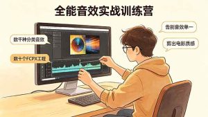 （18287期）全能音效实战训练营：数千种分类音效+数十个FCPX工程，告别音效单一，剪出电影质感-泰戈创艺资源库