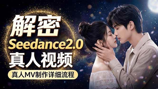 （18289期）Seedance 2.0电影级真人 MV全流程拆解：提示词、运镜、粒子特效，手把手实操-泰戈创艺资源库