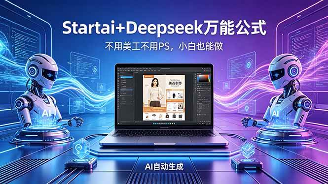 (18341期)AI自动做电商详情页:Startai+Deepseek万能公式,不用美工不用PS,小白也能做-泰戈创艺资源库