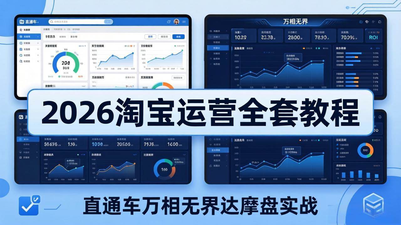 (18373期)2026淘宝运营全套教程(更新5月8日),直通车万相无界达摩盘实战,从基础到进阶提升流量转化-泰戈创艺资源库