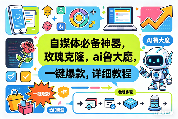 (18391期)玫瑰克隆神器,一键ai爆款工具,自媒体必备,60多个功能的详细教程-泰戈创艺资源库