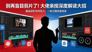 （18384期）别再盲目剪片了！大佬亲授深度解读大招，基础进阶双向发力，一条过精选拿独家-泰戈创艺资源库