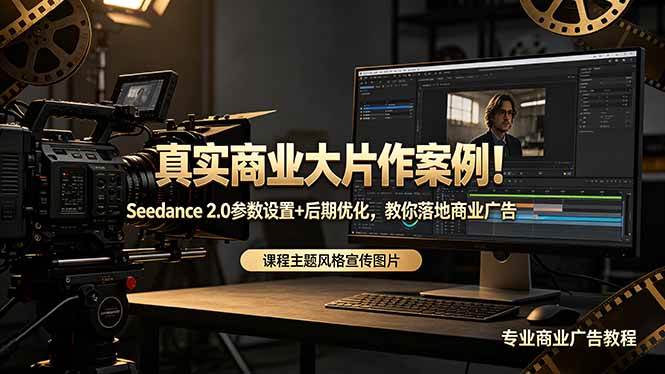 (18484期)真实商业大片作案例!Seedance 2.0参数设置+后期优化,教你落地商业广告-泰戈创艺资源库