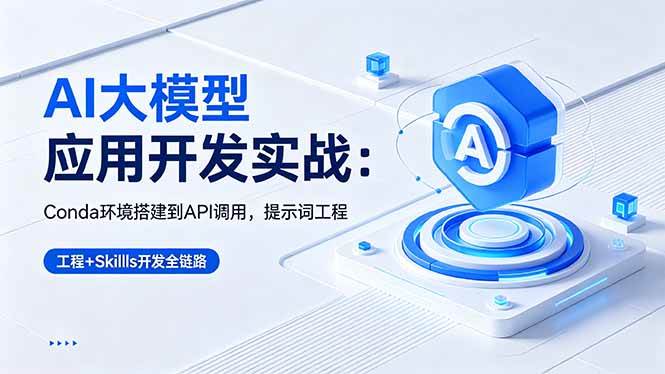 (18518期)AI 大模型应用开发实战:Conda环境搭建到API调用,提示词工程+Skills开发全链路-泰戈创艺资源库