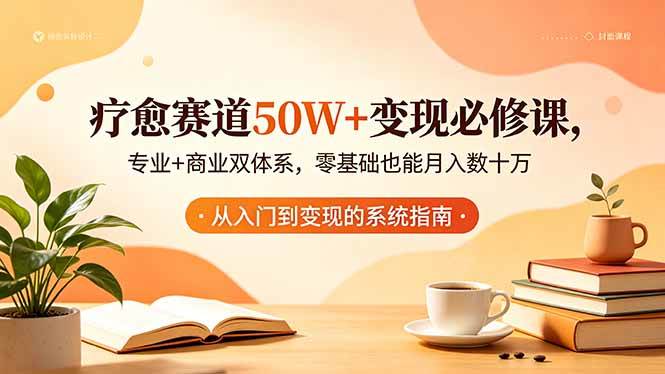 (18523期)疗愈赛道50W+变现必修课,专业+商业双体系,零基础也能月入数十万-泰戈创艺资源库