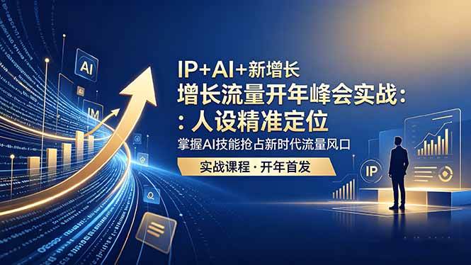(18530期) IP+AI+新增长 流量开年 峰会实战:人设精准定位 掌握AI技能抢占新时代流量风口-泰戈创艺资源库