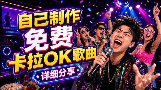 (18610期)免费卡拉OK歌曲制作全攻略:音轨分离字幕制作,零基础快速做出专业K歌视频-泰戈创艺资源库