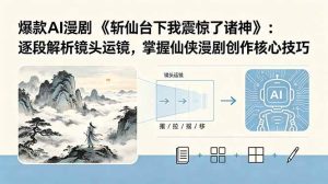 （18620期）爆款AI漫剧《斩仙台下我震惊了诸神》：逐段解析镜头运镜，掌握仙侠漫剧创作核心技巧-泰戈创艺资源库