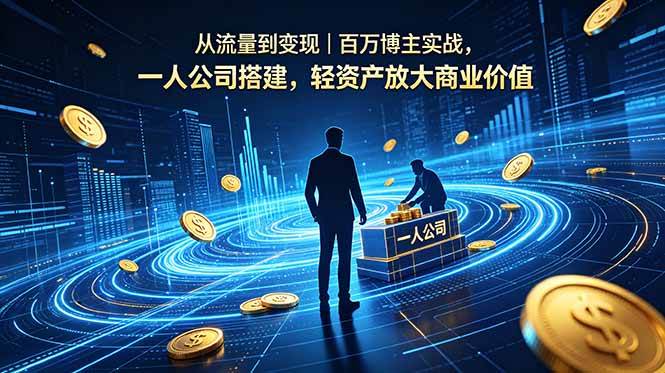 (18645期)从流量到变现|百万博主实战,一人公司搭建,轻资产放大商业价值-泰戈创艺资源库