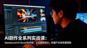 (18647期)AI剧作全系列实战课:Seedance2.0+Sora2全流程,从改编到成片,批量产出高质量短剧-泰戈创艺资源库