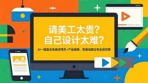 (18704期)请美工太贵?自己设计太难?AI一键直出电商详情页+产品视频,零基础做出专业级效果-泰戈创艺资源库