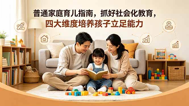 （18755期）付费文章：普通家庭育儿指南，抓好社会化教育，四大维度培养孩子立足能力-泰戈创艺资源库