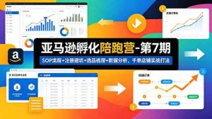 （18752期）亚马逊孵化陪跑营-第7期：SOP流程+注册避坑+选品梳理+数据分析，千单店铺实战打法-泰戈创艺资源库