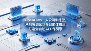 （18789期）OpenClaw 一人公司训练营，从部署调试到多智能体搭建，打造全自动 AI 工作引擎-泰戈创艺资源库