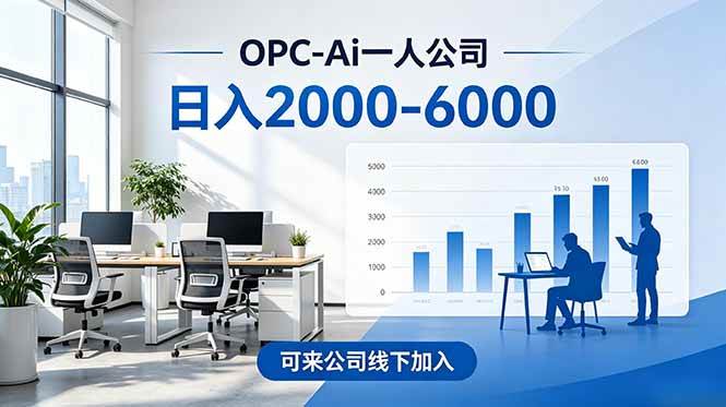 (18809期)2026创业新风口—OPC一人公司模式震撼首发!日收益2000-6000+,项目绿色长久,安全稳健,合…-泰戈创艺资源库