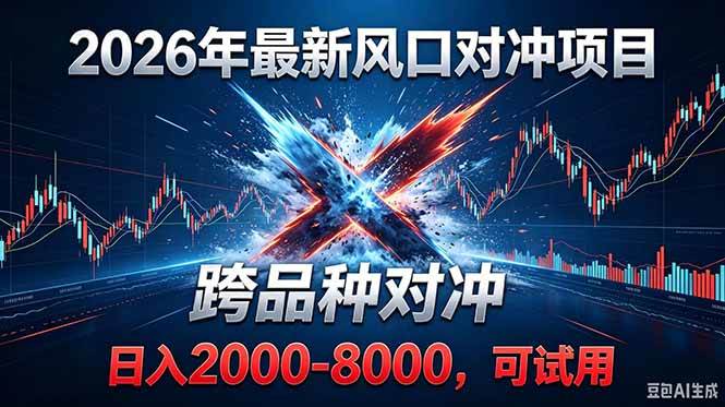 （18827期）2026创业新风口！最新对冲！跨品种对冲！日收益2000-6000+-泰戈创艺资源库