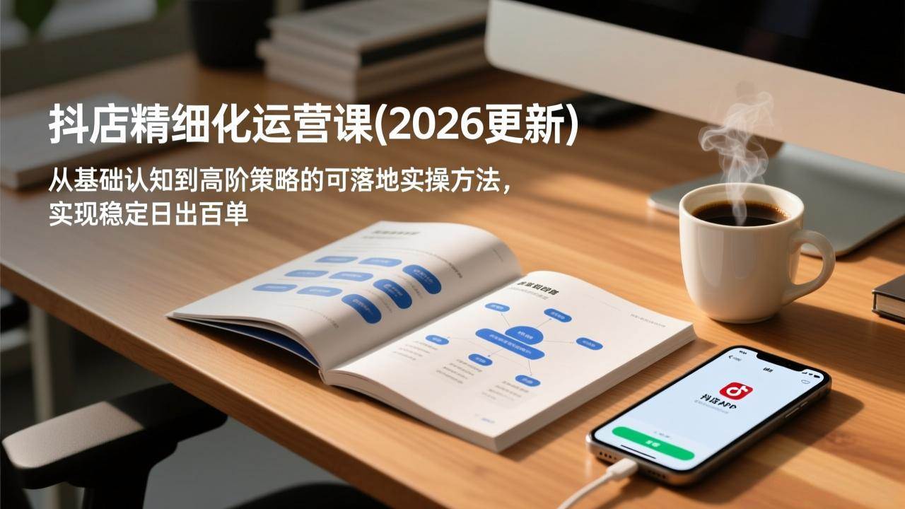 （18842期）抖店精细化运营课(更新6月)，从基础认知到高阶策略的可落地实操方法，实现稳定日出百单-泰戈创艺资源库