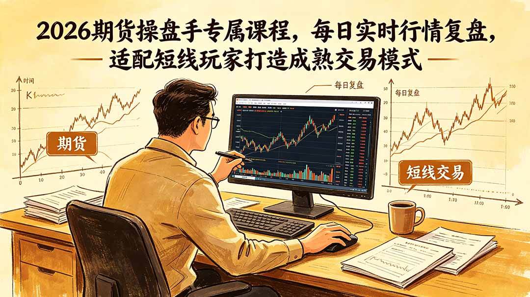 （18902期）2026期货操盘手专属课程-更新6月，每日实时行情复盘，适配短线玩家打造成熟交易模式-泰戈创艺资源库