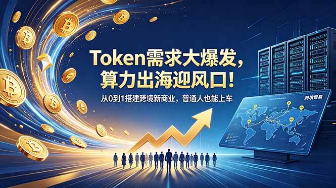 (18889期)Token需求大爆发,算力出海迎风口!从0到1搭建跨境新商业,普通人也能上车-泰戈创艺资源库