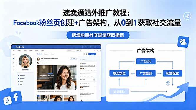 (18888期)速卖通站外推广教程:Facebook粉丝页创建+广告架构,从0到1获取社交流量-泰戈创艺资源库