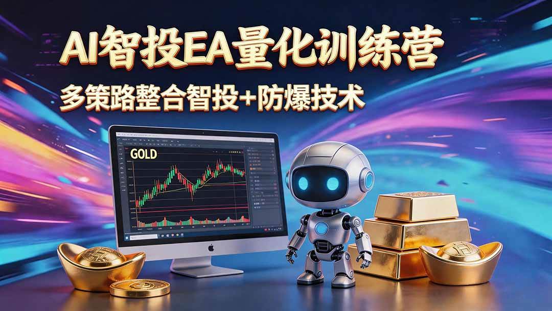 （18880期）AI智投EA量化运营技术，自动化黄金操盘技术，小白也可以轻松上手日入1000+-泰戈创艺资源库