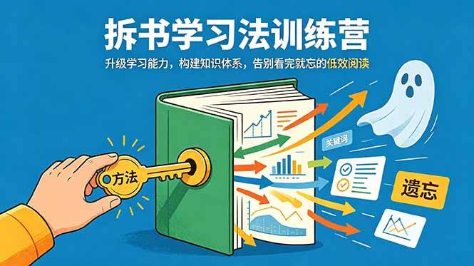 （18874期）拆书学习法训练营，升级学习能力，构建知识体系，，告别看完就忘的低效阅读-泰戈创艺资源库