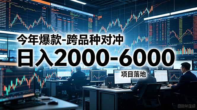 (18918期)今年爆款-跨品种对冲日入2000-6000,项目落地!-泰戈创艺资源库