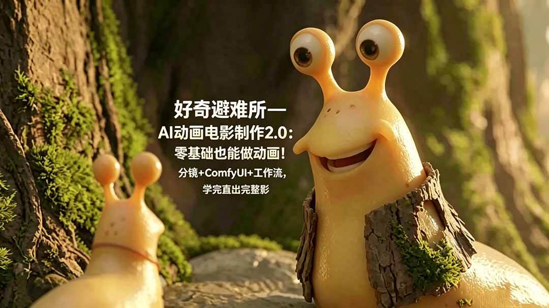 (18924期)好奇避难所—AI动画电影制作2.0:零基础也能做动画!分镜+ComfyUI+工作流,学完直出完整影片-泰戈创艺资源库