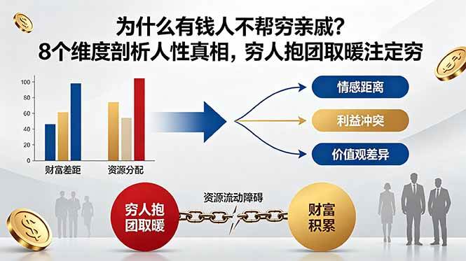 (18932期)付费文章:为什么有钱人不帮穷亲戚?8个维度剖析人性真相,穷人抱团取暖注定穷-泰戈创艺资源库