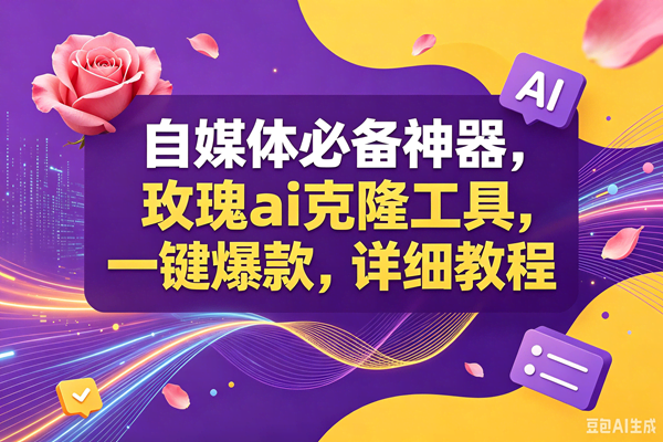 (18977期)玫瑰ai克隆工具,一键爆款ai神器,自媒体的必备工具,50多个功能,详细教程-泰戈创艺资源库