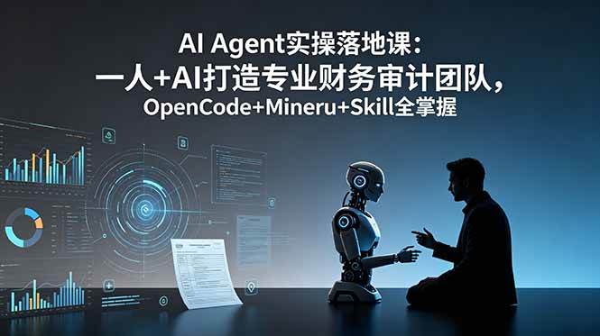 （19037期）AI Agent实操落地课：一人+AI打造专业财务审计团队，OpenCode+Mineru+Skill全掌握-泰戈创艺资源库