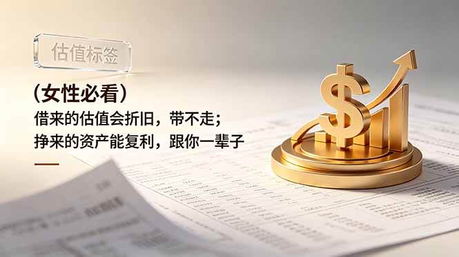(19043期)付费文章:(女性必看)借来的估值会折旧,带不走;挣来的资产能复利,跟你一辈子-泰戈创艺资源库
