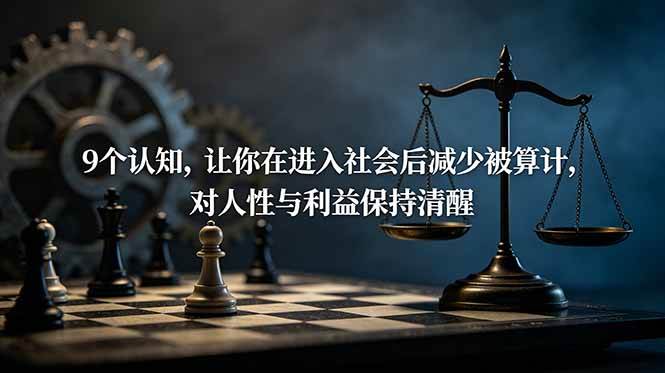 (19042期)付费文章:9个认知,让你在进入社会后减少被算计,对人性与利益保持清醒-泰戈创艺资源库