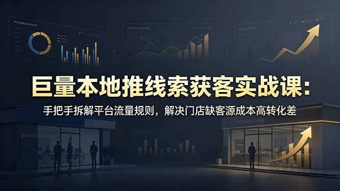 （19061期）巨量本地推线索获客实战课：手把手拆解平台流量规则，解决门店缺客源成本高转化差-泰戈创艺资源库