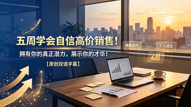 (19071期)五周学会自信高价销售!拥有你的真正潜力,展示你的才华!【原创双语字幕】-泰戈创艺资源库